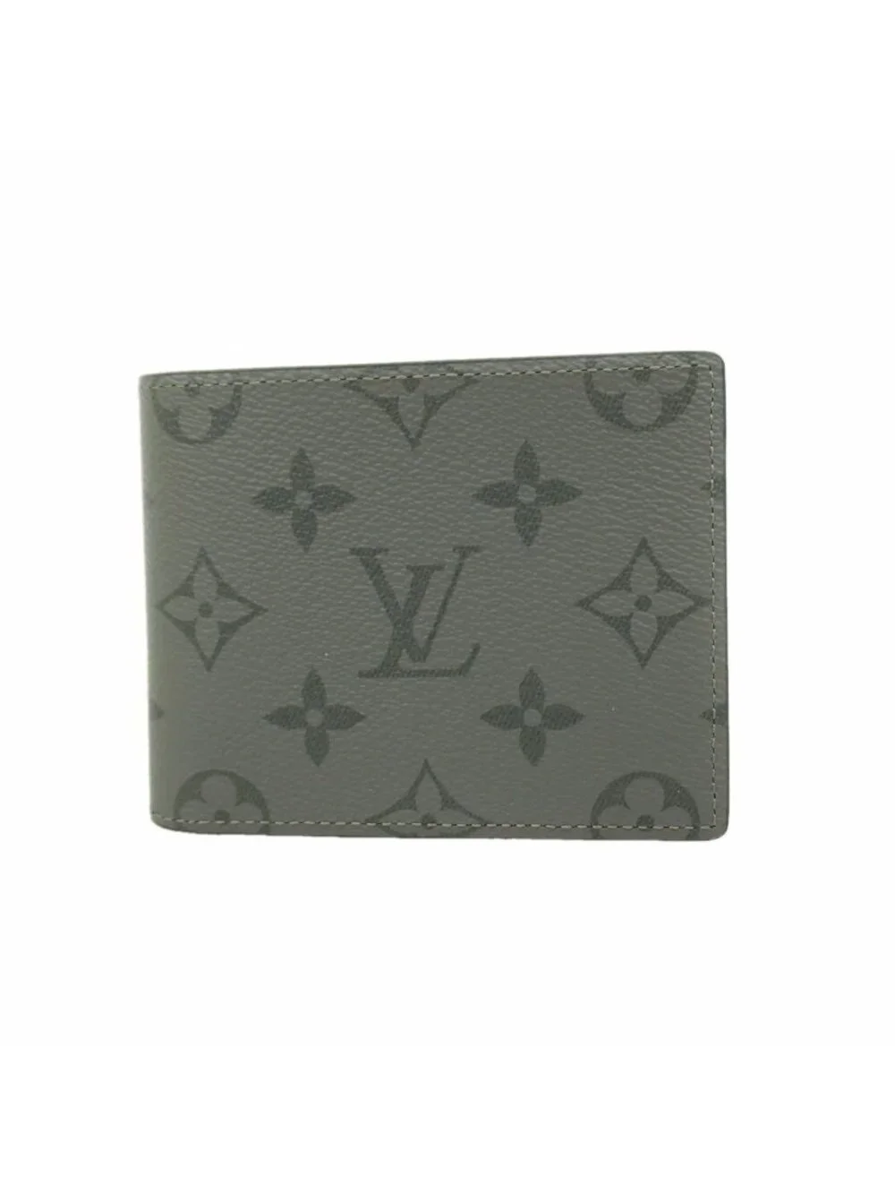 Louis Vuitton Billfold Monogram Eclipse Reverse Portefeuille Calf Gray Wallet